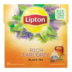 Lipton Pyramides Thé noir Earl Grey 20 sachets