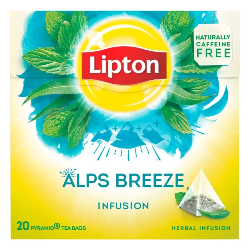 Lipton Pyramides Kruidenthee Alps Breeze 20 theezakjes