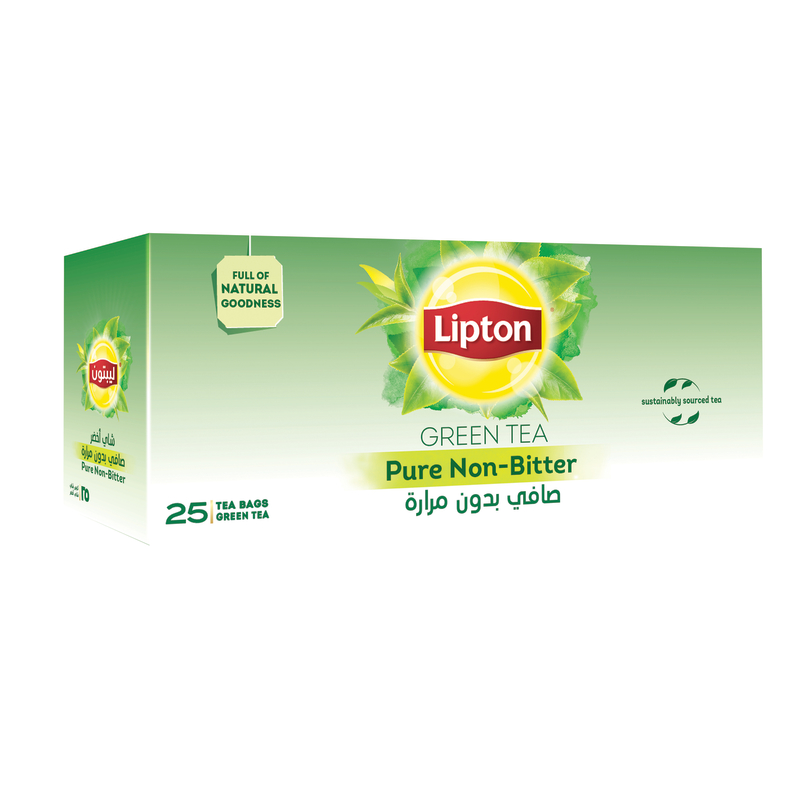  Lipton Pure Non-Bitter Green Tea  25 Bags