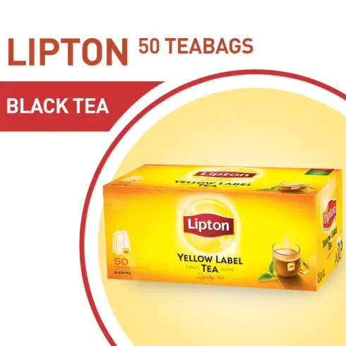 Lipton Yellow Label Black Tea 50 Tea Bags