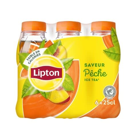 Lipton Ice Tea saveur Pêche bouteille 250mL X6
