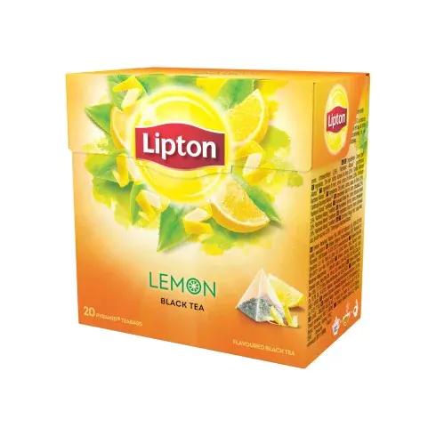 Lipton Svart te Lemon 20  Tepåsar