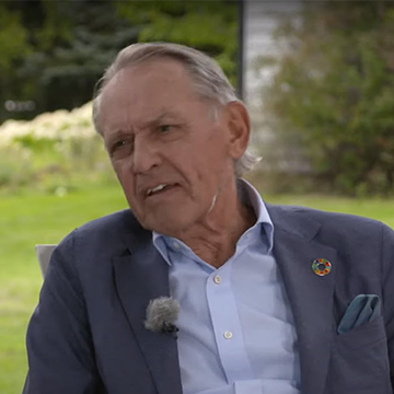 Se samtalet med Jan Eliasson om FN:s hållbarhetsmål nummer 3.  ©Trappans dag/100 trappsteg 2021