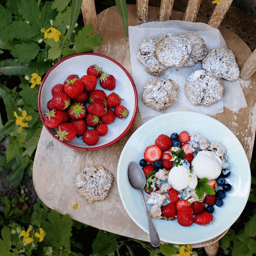 Sienakakor med hasselnötter