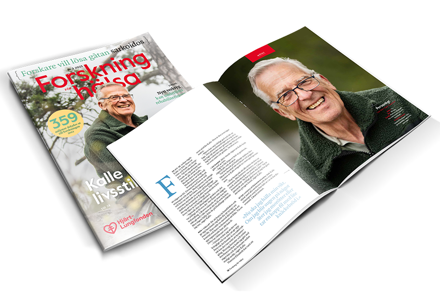 Omslag av tidningen forskning för hälsa
