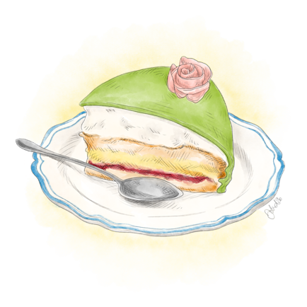 Prinsesstårta illustration