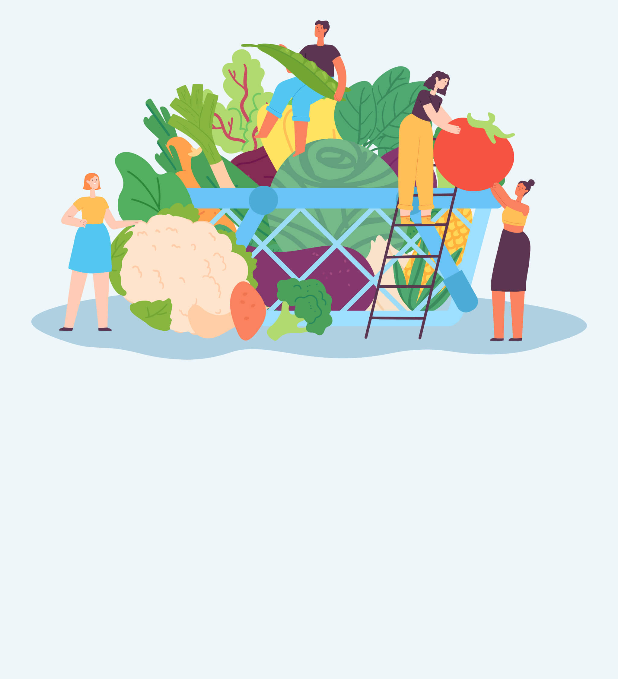 Illustration grönsaker