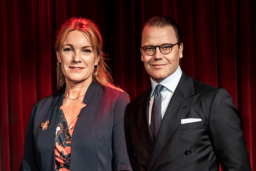 Kristina Sparreljung och H.K.H Prins Daniel