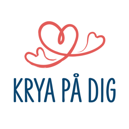 Illustration streckhjärtan med text krya på dig