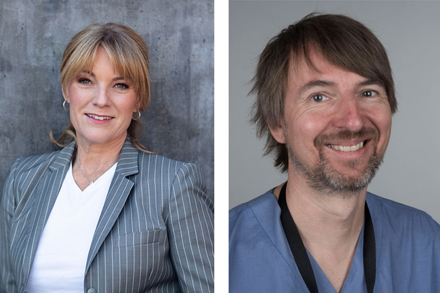 Kristina Sparreljung och Per Svensson i ett montage.