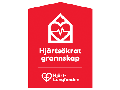 Logotyp för Hjärtsäkrat grannskap.