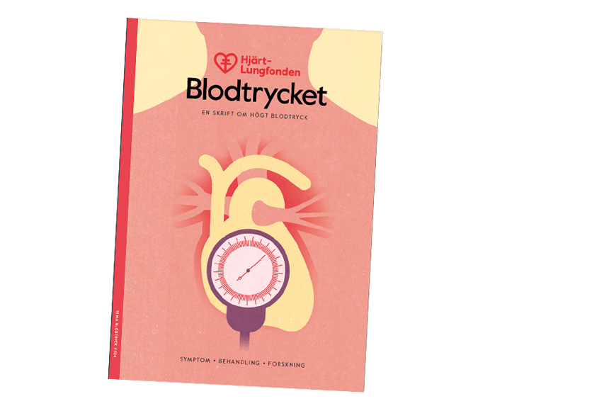 Omslag till Hjärt-Lungfondens skrift om högt blodtryck