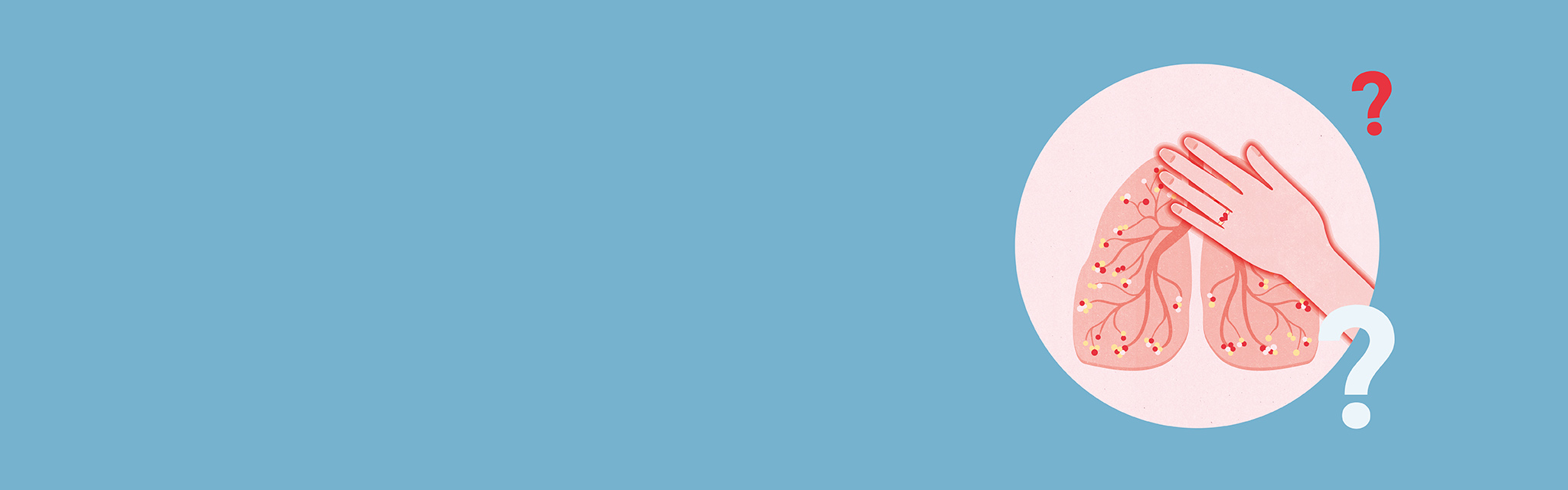 Illustration frågor och svar om astma