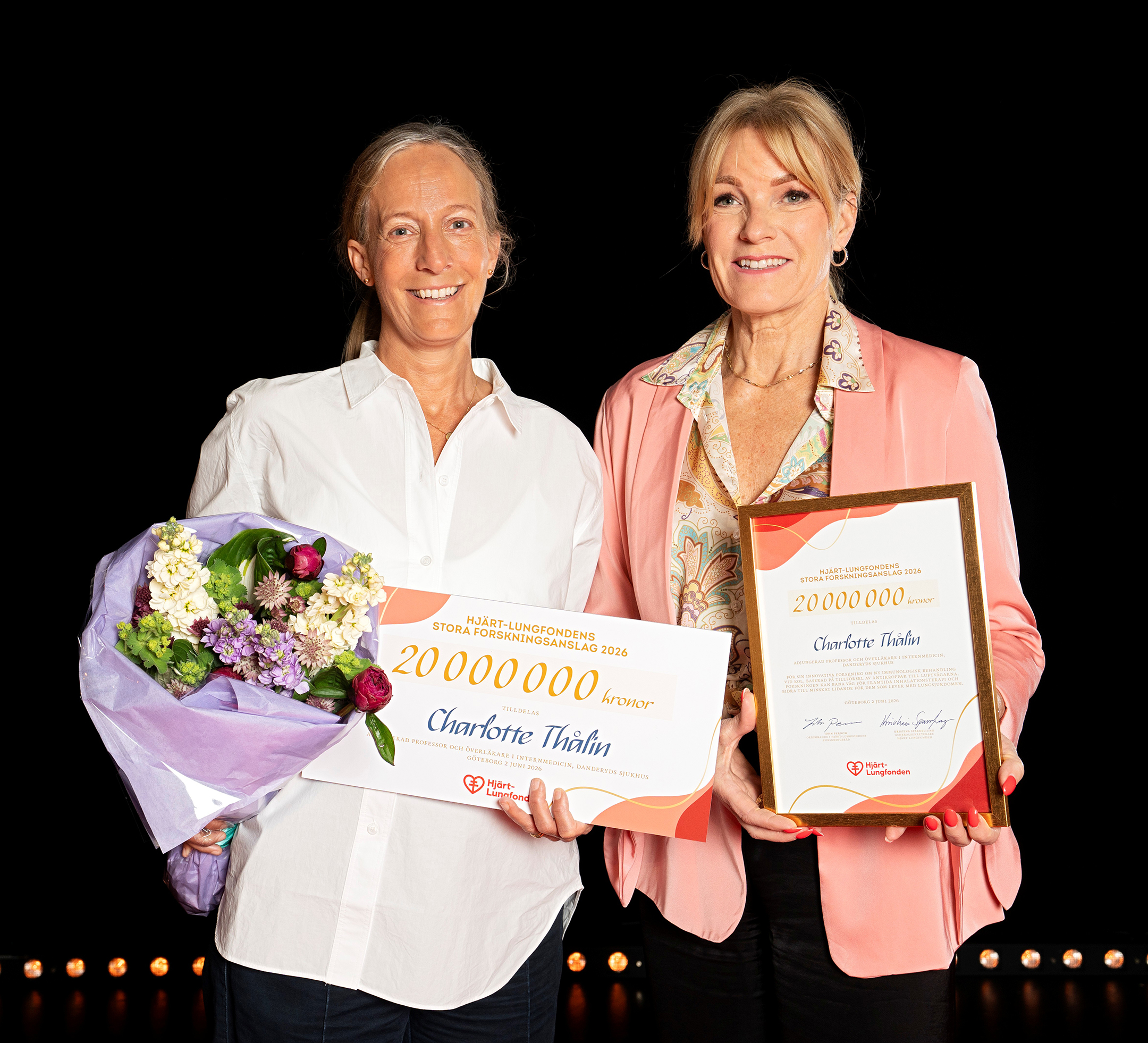 Charlotte Thålin får Hjärt-Lungfondens stora forskningsanslag 2026 av Kristina Sparreljung.