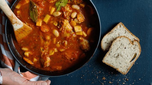 Böngryta med kyckling