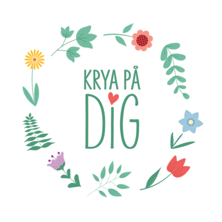 Illustration krans med texten krya på dig