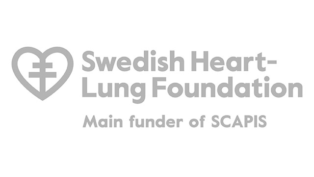 Logo Swedish Heart-Lung Foundation as main funder of SCAPIS