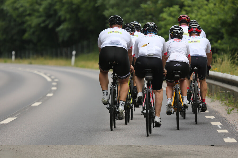 Cyklister på landsväg