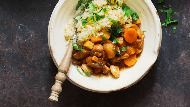 Lammgryta med marockanska kryddor