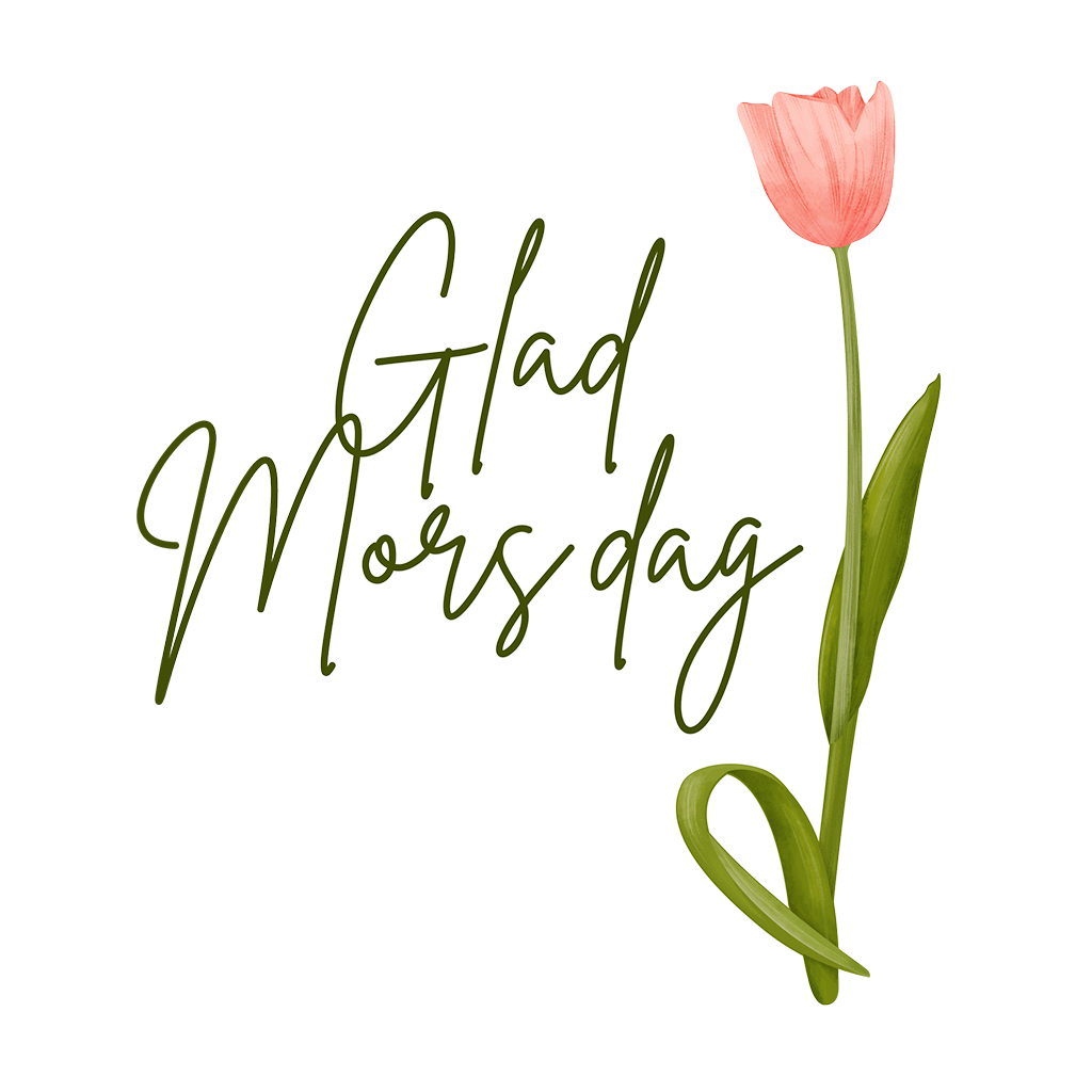 Mors dag illustration Tulpan, rosa