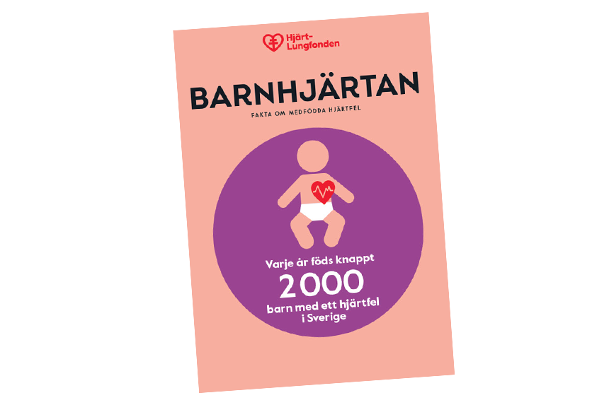 Omslag till faktablad om barns hjärtfel