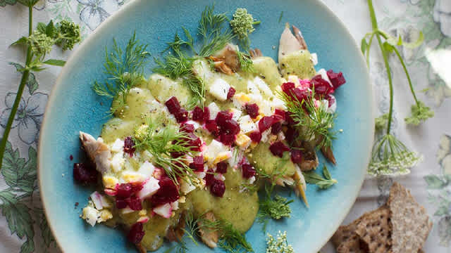 Böckling på en tallrik.