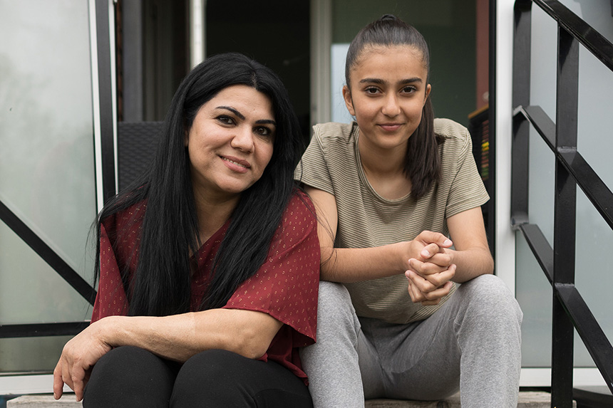 Razin som drabbades av hjärtstopp med sin dotter Lara