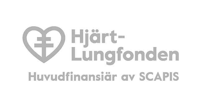 Logotyp Hjärt-Lungfonden som huvudfinansiär av SCAPIS