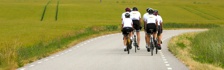 Cyklister på landsväg