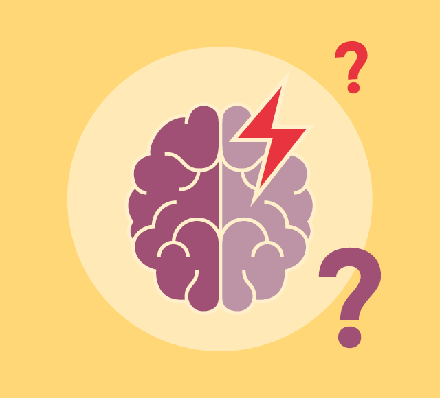 Illustration stroke med frågetecken