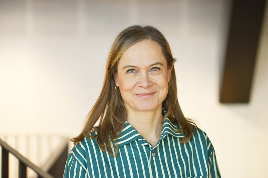 Forskaren Hanna Sandelowsky ler