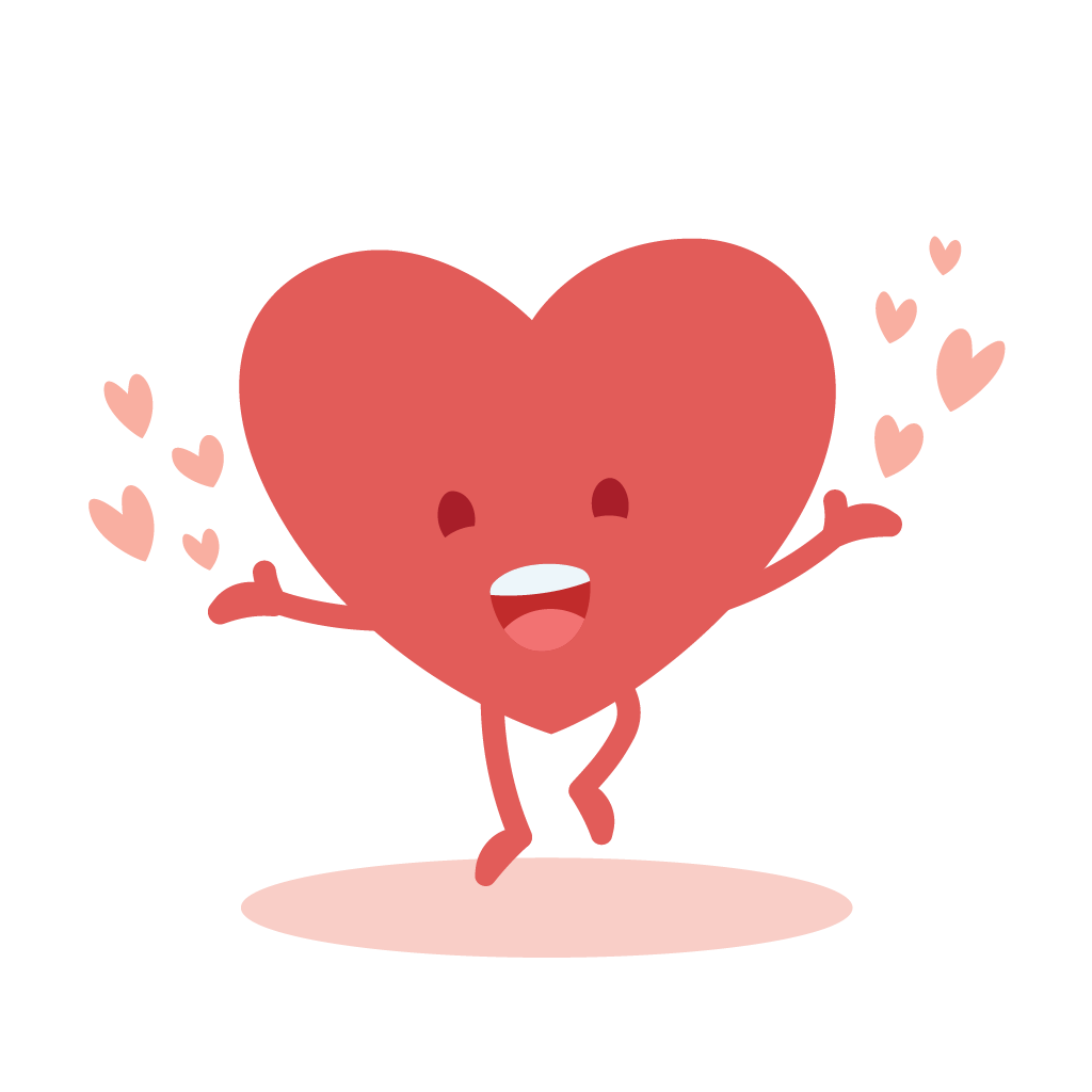 Alla hjärtans dag - Hjärta hoppar 