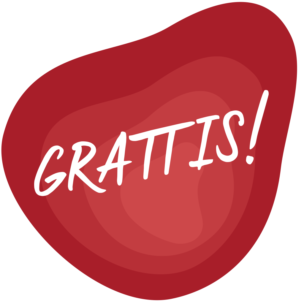 Illustration pulsmönstret med ordet grattis