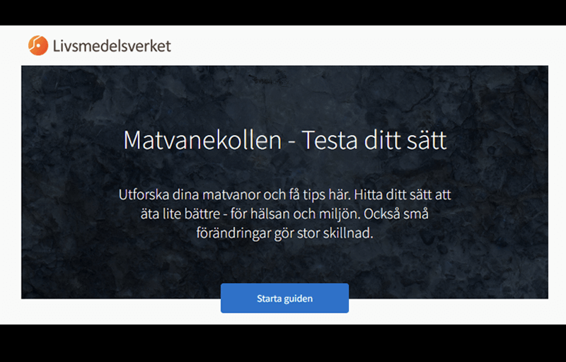 Testa dina matvanor!