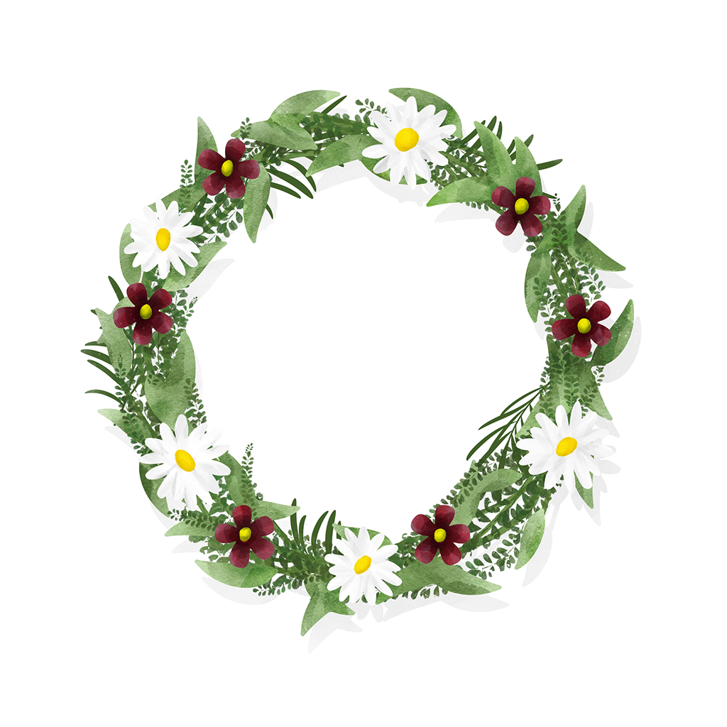 Midsommarkrans illustration