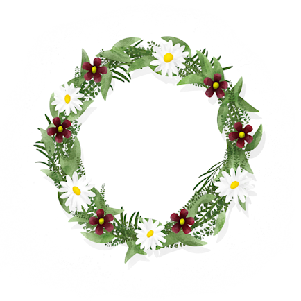 Midsommarkrans illustration