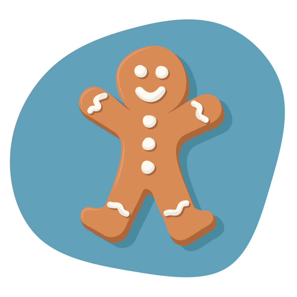 Illustration pepparkaksgubbe