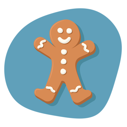 Illustration pepparkaksgubbe