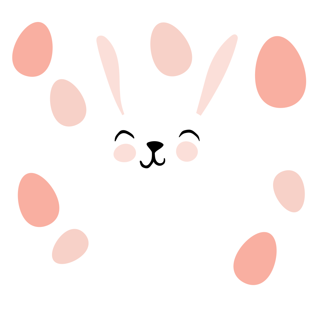 Illustration glad påskhare