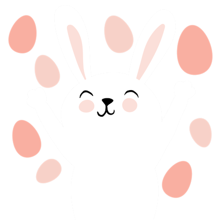 Illustration glad påskhare