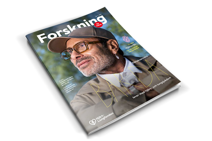 Jean-Pierre Barda på omslaget till tidningen Forskning för hälsa.