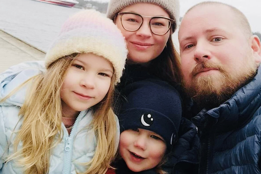 Selma och hennes familj.