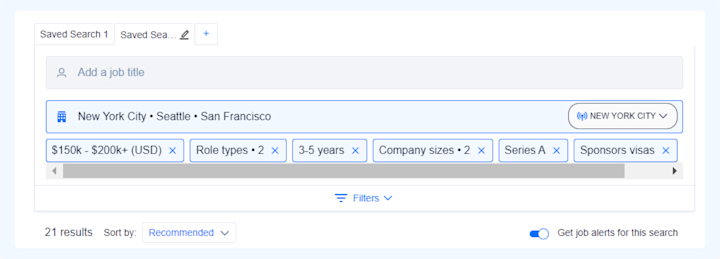 Saved Search
