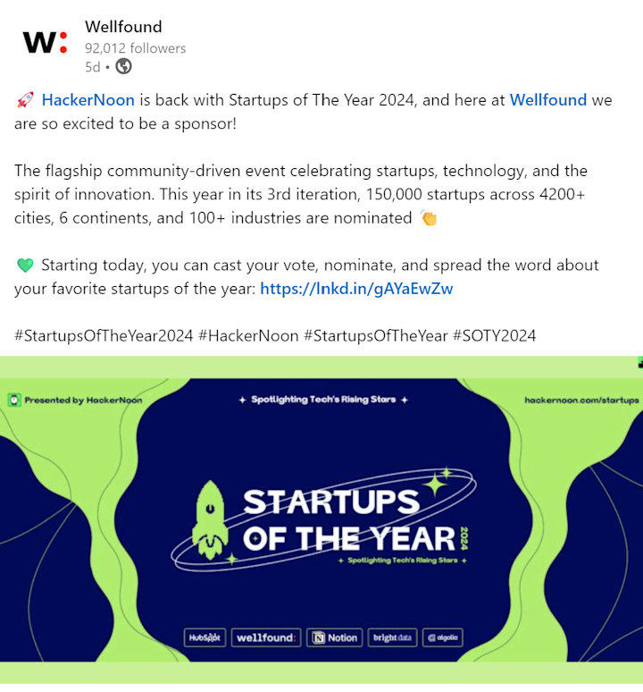 StartupsoftheYear