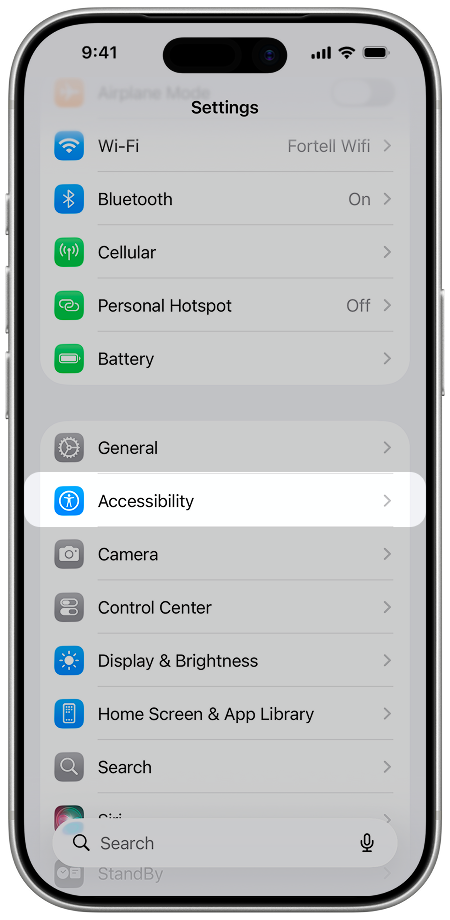 Step 2 — Accessibility Hearing Devices (1 of 2)