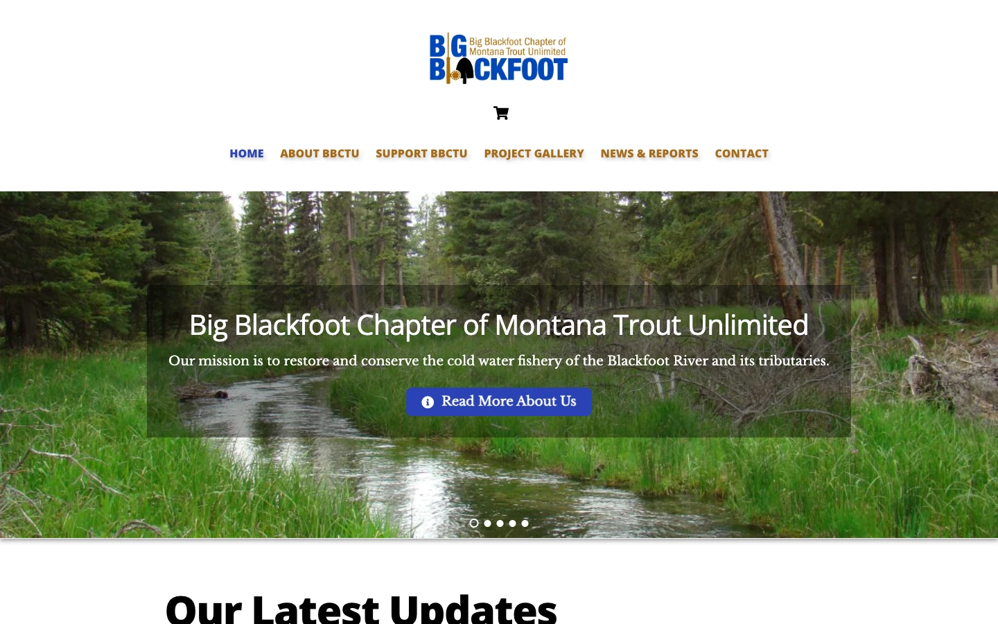 Screenshot of Big Blackfoot Chapter of Montana Trout Unlimited