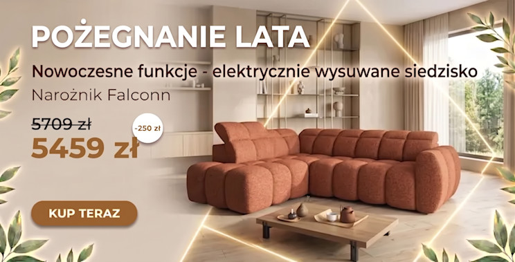 Przedstawiona promocja na Pożegnanie lata w której uczestniczą meble sezonu letnim rabatem