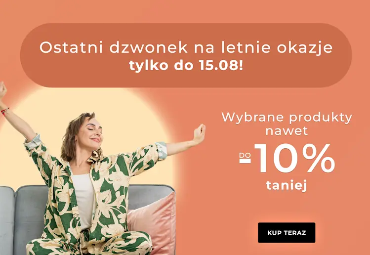 Ostatni dzwonek na letnie okazje – wybrane produkty ELTAP nawet do -10% taniej, promocja trwa tylko do 15.08. Kobieta relaksująca się na sofie w letnim wnętrzu