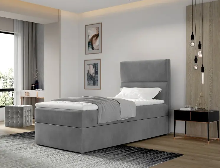 Minimalistyczne łóżko pojedyncze Arco
