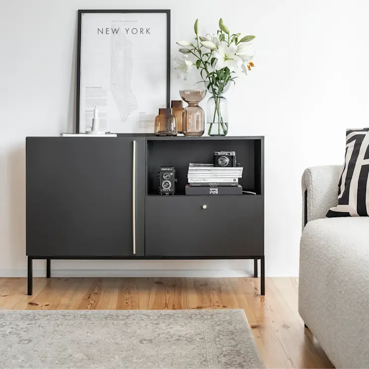 Kanapa Arcadova II SO-ARC-BL-01ROY komoda Lanzzi SF-LAN-B-KOM120 [pomieszczenie MAŁE